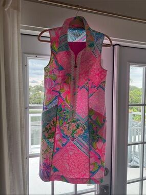 Lilly Pulitzer Pink Multi Floral Patchwork Sleeveless Dress